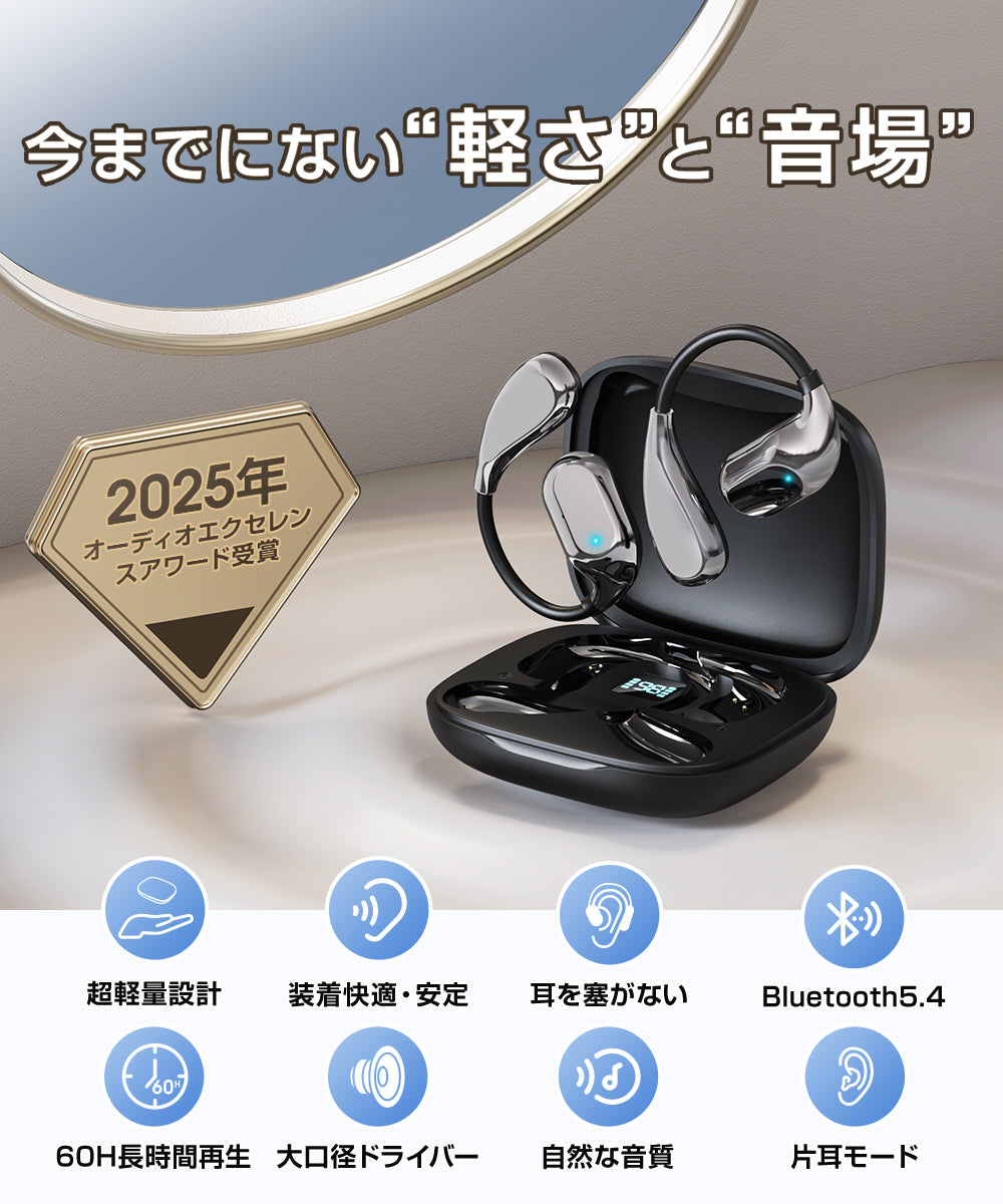 ワイヤレスイヤホン Bluetooth イヤホン 高音質 (EJ-T026)