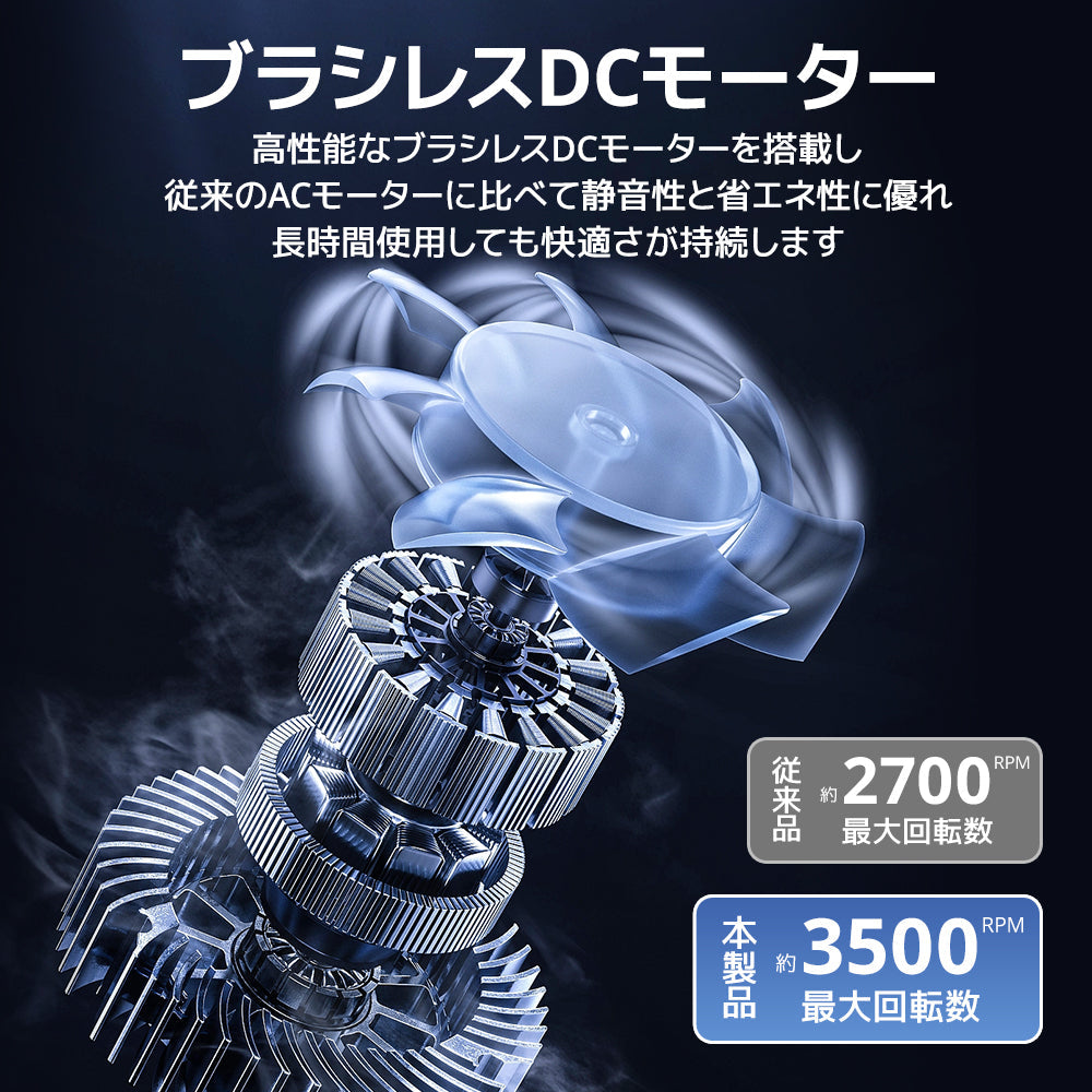 コードレス 静音 DCモーター サーキュレーター 卓上扇風機(XHS-F13)